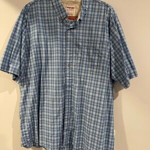 Wrangler Casual Blue Checkered Shirt